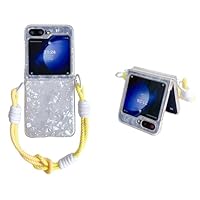 G ra f fペンダント横ケース　リボン付き Amazon.co.jp: Galaxy Z Flip6/Flip7FEケース 透明 幻彩 3D 貝殻